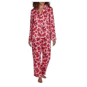 NWT LOFT Sleep Satin Notch Collar Pajamas Style LL025 Rose Blush Size XXL